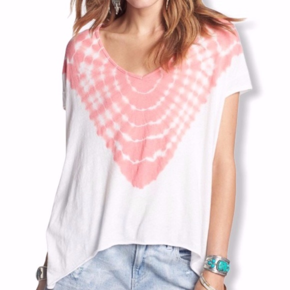 Free People  - Double Team Tie Dye Tee - Small - Picture 1 of 11